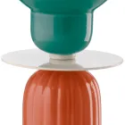 Hohe Tischlampe aus Keramik in 2 Farben, hergestellt in Italien – Berimbau Viadurini