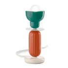 Hohe Tischlampe aus Keramik in 2 Farben, hergestellt in Italien – Berimbau Viadurini