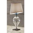 Klassische handwerkliche Glastischlampe und luxuriöser Lampenschirm - Flandern Viadurini