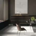 Tischlampe mit glänzender Metallstruktur Made in Italy - Donatina Viadurini