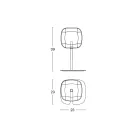 Tischlampe mit glänzender Metallstruktur Made in Italy - Donatina Viadurini