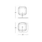 Tischlampe mit glänzender Metallstruktur Made in Italy - Donatina Viadurini