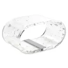 Tischlampe aus Acrylglas und Blattgold, Silber oder Kupfer - Gnassi Viadurini