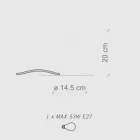 Tischlampe im modernen Stil aus Keramik, hergestellt in Italien – Batucada Viadurini