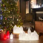 Design Tischlampe mit weißen oder roten Led Houses Design Slide - Kuusi Viadurini