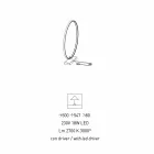 Design Tischleuchte aus schwarzem Aluminium und Messing Made in Italy - Norma Viadurini