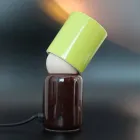 Keramische Tischlampe des modernen Designs hergestellt in Italien Asien Viadurini