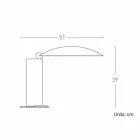 Tischlampe aus Chrom oder schwarzem Metall mit LED Made in Italy - Orlando Viadurini