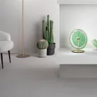 Tischlampe aus Metall und Glas mit konzentrischen Linien verziert - Hackberry Viadurini