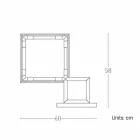 Tischlampe aus Messing und Harz mit Marmorsockel Made in Italy - Quizza Viadurini