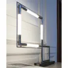 Tischlampe aus Messing und Harz mit Marmorsockel Made in Italy - Quizza Viadurini