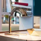 Tischlampe aus Messing mit Gold- oder Palladium-Finish Made in Italy - Adana Viadurini