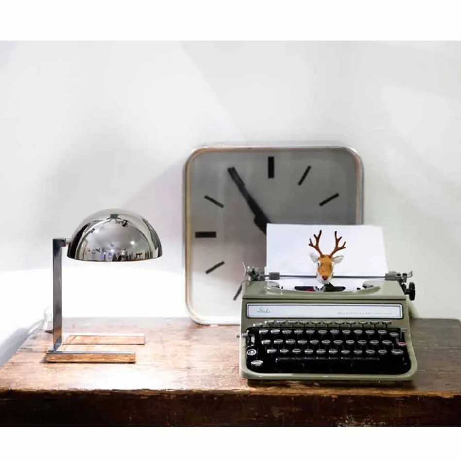 Tischlampe aus Messing mit Gold- oder Palladium-Finish Made in Italy - Adana Viadurini