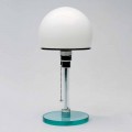 Tischlampe aus Glas mit Opalschirm Made in Italy - Dacca