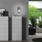 Tischlampe aus mundgeblasenem Glas in Venedig und Metall - Satomi Viadurini