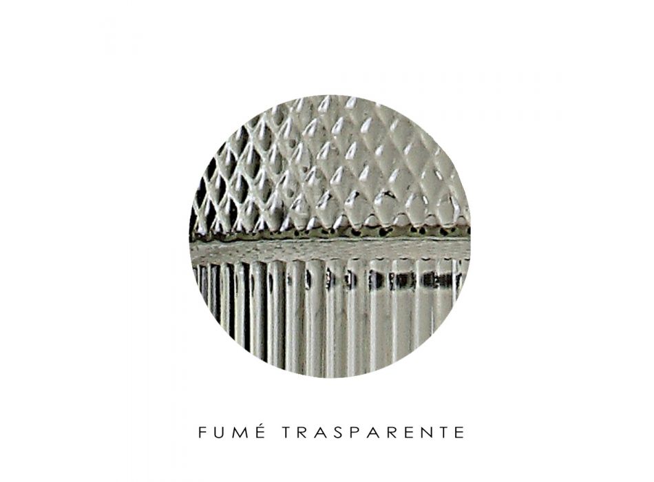 Tischlampe aus mundgeblasenem Glas in Venedig und Metall - Satomi Viadurini