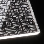 Tischlampe Led Kristall Acryl Gefaltet Laser Dekor - Possett Viadurini