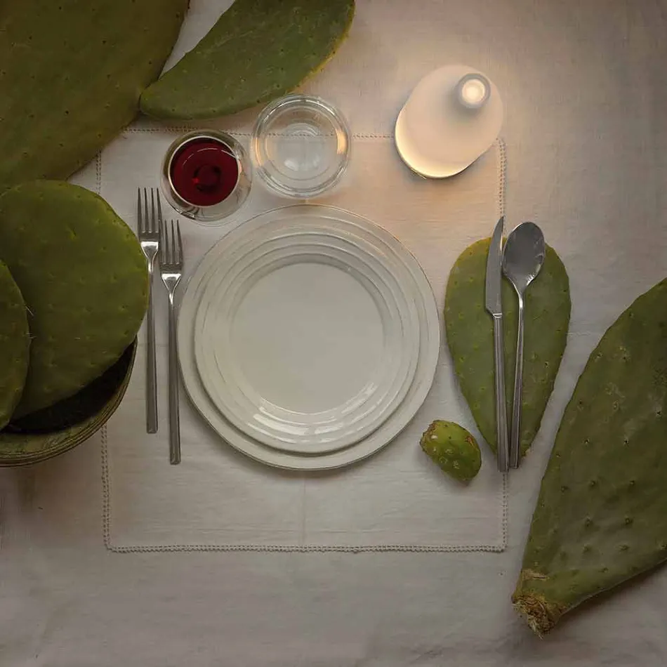 Led Tischlampe in weißem Milchglas Modernes Design - Flasche Viadurini