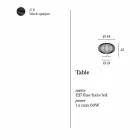 Moderne Tischlampe aus lackiertem Stahl, Ø48xH35 cm, Gabriella Viadurini