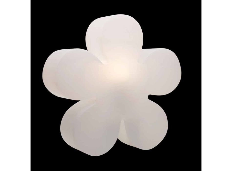 Modernes Design Blumentisch oder Stehlampe aus weißem Kunststoff - Fiorestar Viadurini