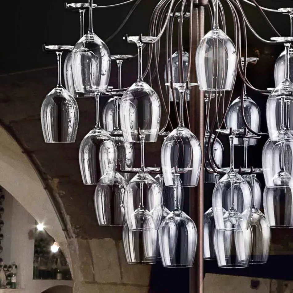 Stehleuchte 30 Gläser nach Sauvignon Viadurini