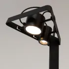 Ausziehbare Stehlampe Aluminium Mattschwarzes Leiterdesign - Watchful Viadurini