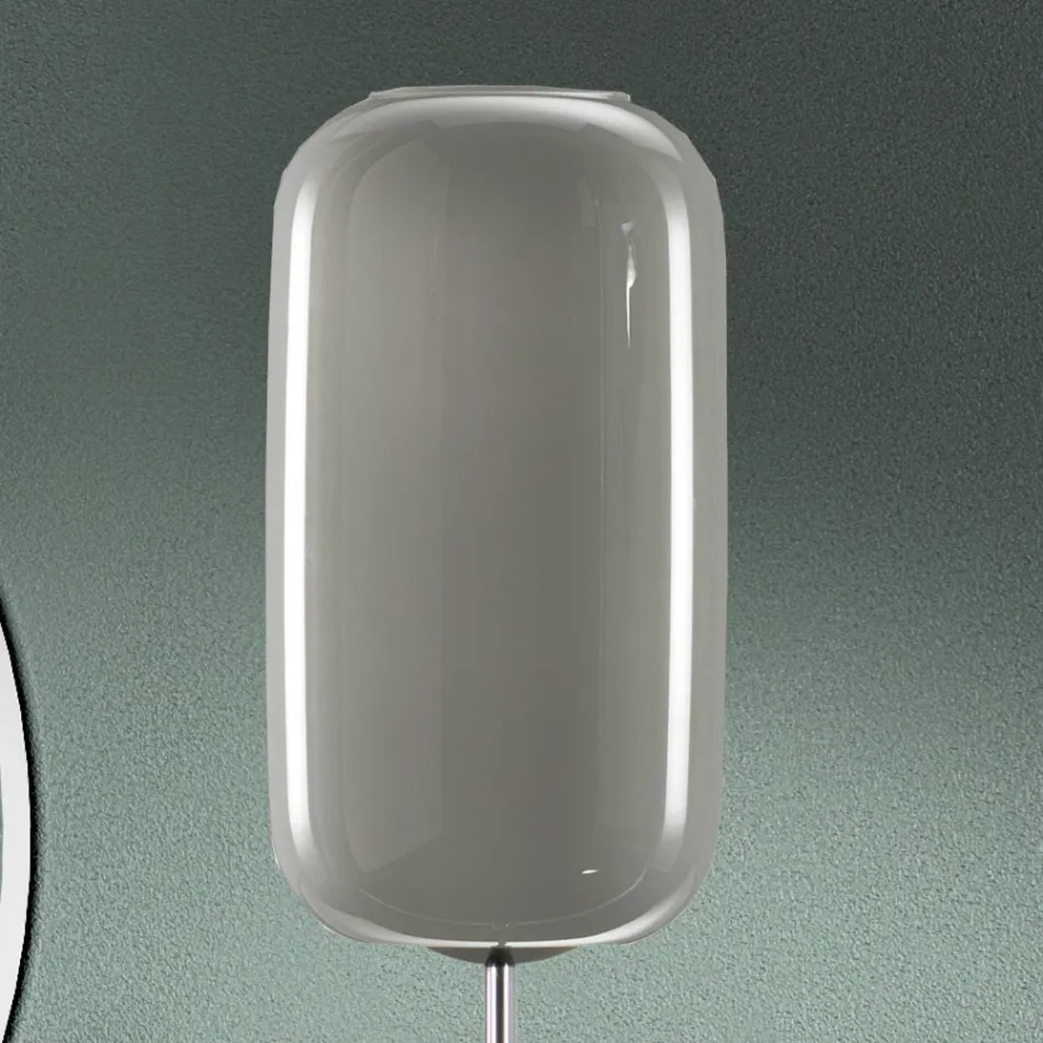 Stehlampe aus mundgeblasenem venezianischem Glas - Bambus Viadurini