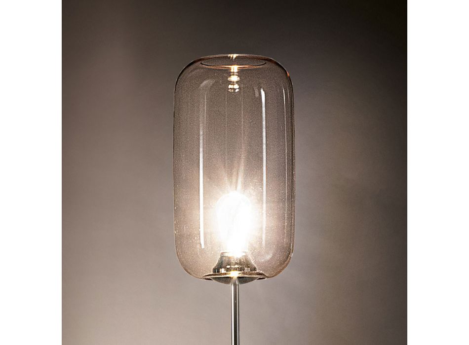 Stehlampe aus mundgeblasenem venezianischem Glas - Bambus Viadurini