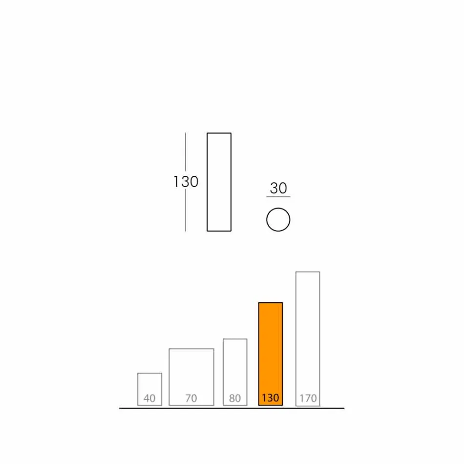 Fluo zylindrische Stehleuchte aus Italien Viadurini