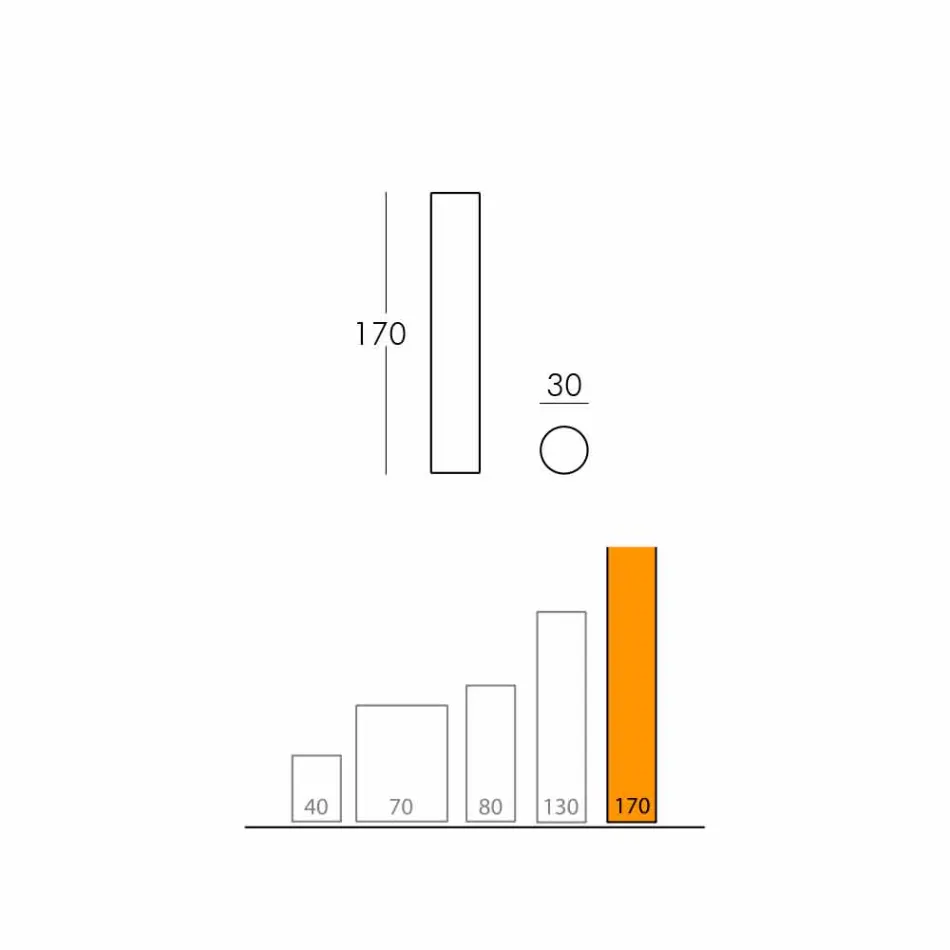 Fluo zylindrische Stehleuchte aus Italien Viadurini
