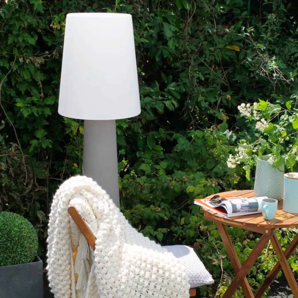 Farbige Stehlampe LED, Solar oder E27 Design Outdoor und Indoor - Fungostar Viadurini