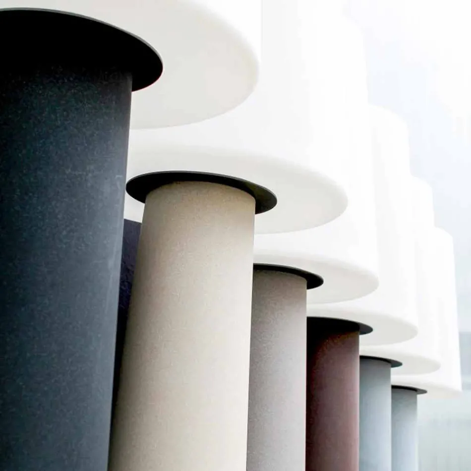 Farbige Stehlampe LED, Solar oder E27 Design Outdoor und Indoor - Fungostar Viadurini