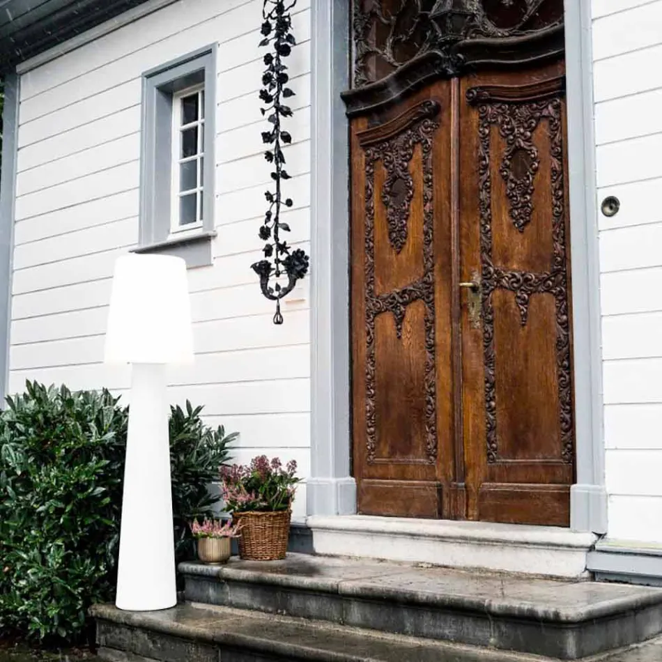 Farbige Stehlampe LED, Solar oder E27 Design Outdoor und Indoor - Fungostar Viadurini