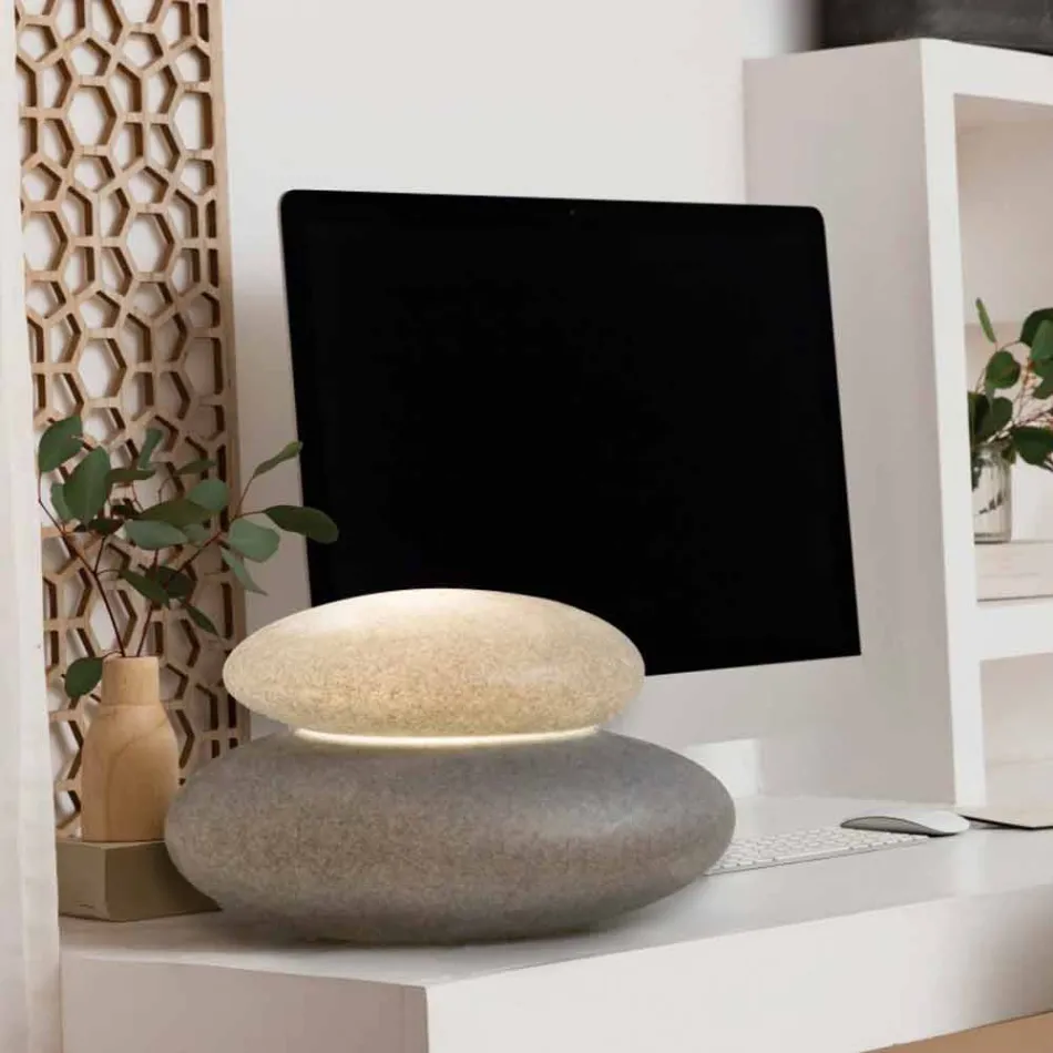 Stehlampe für Innen oder Außen von modernem Naturdesign - Sassostar Viadurini