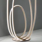 Design-Stehlampe aus lackiertem Metall mit Gold-Finish mit LED - Simea Viadurini