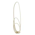 Design-Stehlampe aus lackiertem Metall mit Gold-Finish mit LED - Simea Viadurini