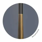 Design Stehleuchte aus Metall, Holz und Organza Made in Italy - Boom Viadurini