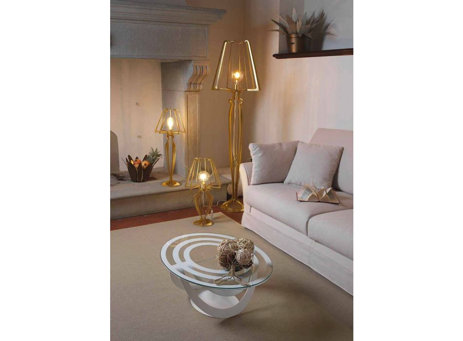 Modernes Design Eisen Stehlampe Made in Italy - Giunone Viadurini