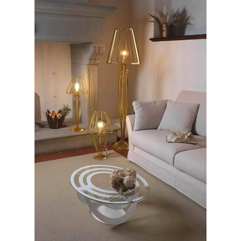 Modernes Design Eisen Stehlampe Made in Italy - Giunone Viadurini