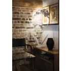 Modernes Design Eisen Stehlampe Made in Italy - Amorpha Viadurini