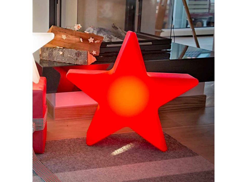 Stehlampe in weißer oder roter Sternform, modernes Design - Ringostar Viadurini