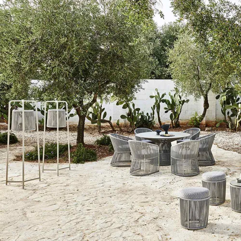 Stehlampe aus Aluminium und Faser Made in Italy - Tibidabo von Varaschin Viadurini