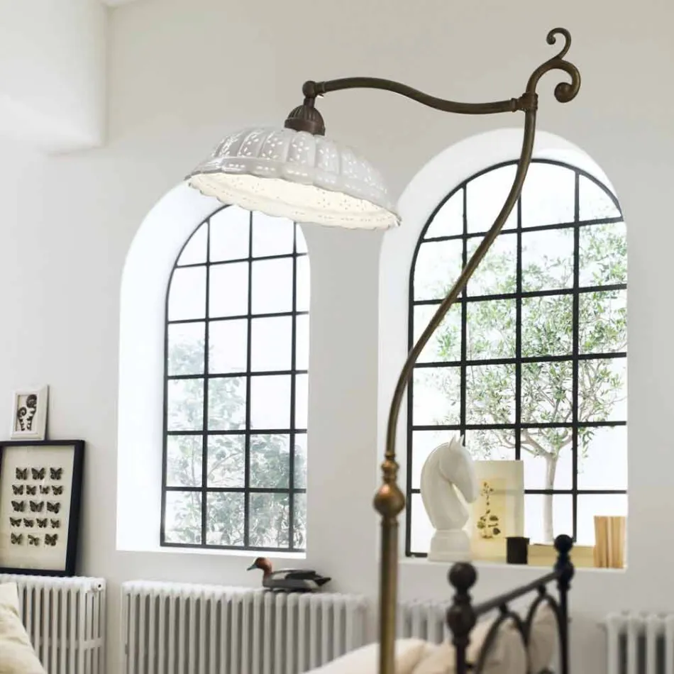 Stehlampe Jugendstil-Keramik Anita Il Fanale Viadurini