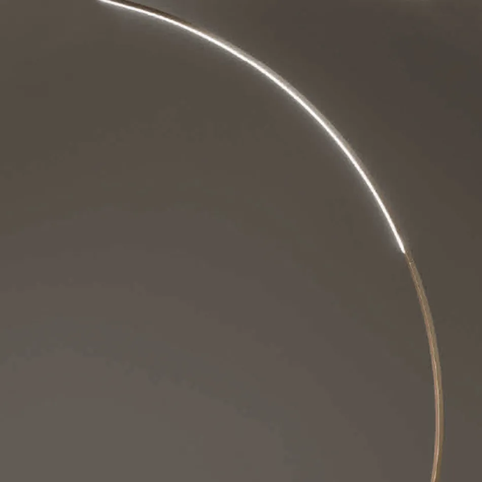 Stehlampe aus lackiertem Metall mit dimmbarem LED-Licht – Eukalyptus Viadurini