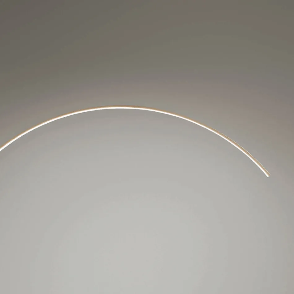 Stehlampe aus lackiertem Metall mit dimmbarem LED-Licht – Eukalyptus Viadurini