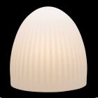 Stehlampe aus weißem Kunststoff mit LED-, Solar- oder E27-Design - Massostar Viadurini