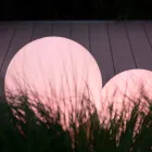 Mehrfarbige LED-Stehlampe aus weißem Kunststoff, rundes Design - Globostar Viadurini