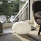 LED-, Solar- oder E27-Stehlampe in farbigem, modernem, ovalem Design - Uovostar Viadurini