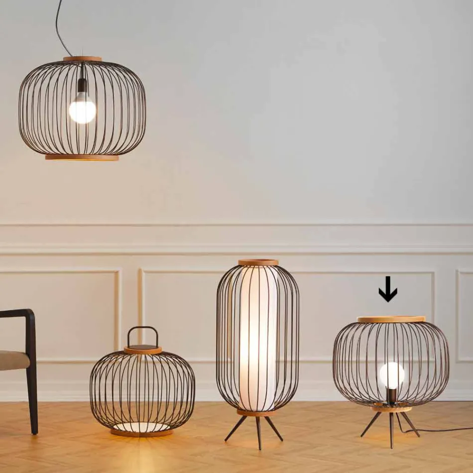 Modernes Design Stehlampe aus Stahl Ø48xh.52 cm Leira Viadurini