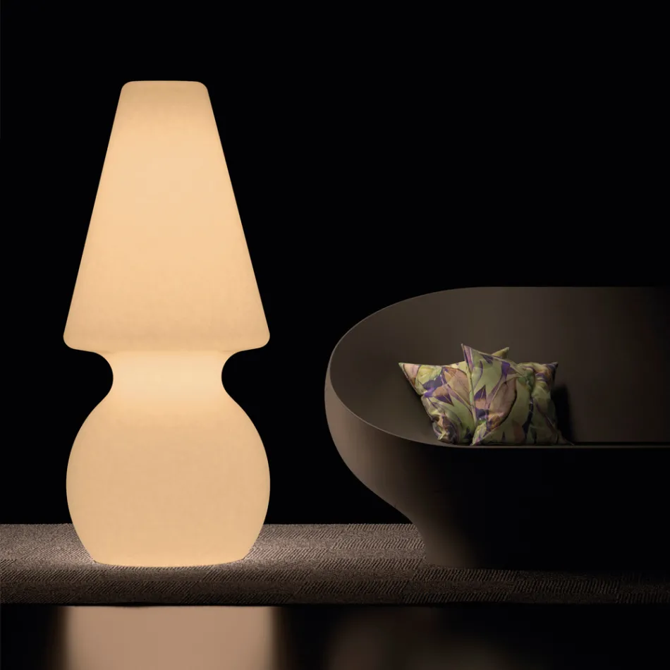 Alvarez Outdoor-Stehleuchte mit LED-Beleuchtung aus Polyethylen, hergestellt in Italien Viadurini